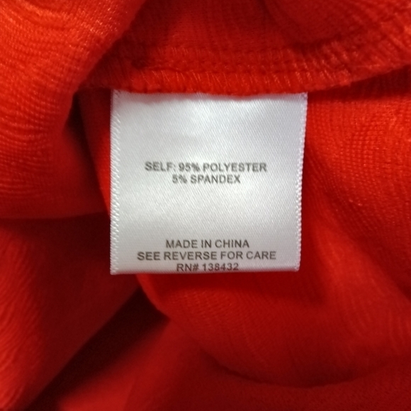 Modcloth Sleeveless Sheath Dress Red Orange Size Large NWT - Picture 11 of 13